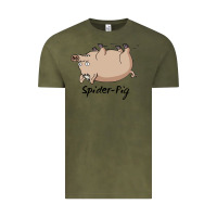 Vintage Olive spider pig Vintage Tee - linhVisuals