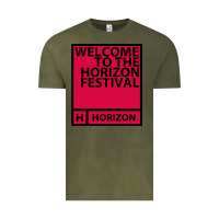 Vintage Olive Horizon Festival Vintage Tee - linhVisuals