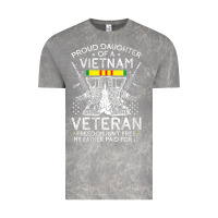 Cloud Rock womens proud daughter of a vietnam veteran freedom isn't free v neck t Vintage Tee - linhVisuals