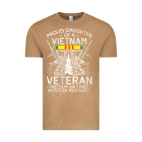 Vintage Camel womens proud daughter of a vietnam veteran freedom isn't free v neck t Vintage Tee - linhVisuals