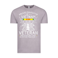 Vintage Zinc womens proud daughter of a vietnam veteran freedom isn't free v neck t Vintage Tee - linhVisuals