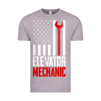 Vintage Zinc elevator mechanic american flag gift for elevator technician t shirt Vintage Tee - linhVisuals