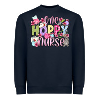 Navy Easter Day One hoppy Nurse Heavyweight Sweatshirt - OliviaCreatesArt
