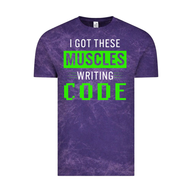 Funny Programmer Writing Code Muscles Meme For Computer Geek Vintage Tee by linhVisuals | Teevron