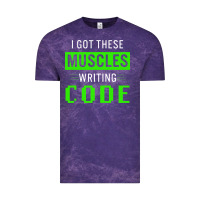 Cloud Purple funny programmer writing code muscles meme for computer geek Vintage Tee - linhVisuals