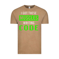 Vintage Coffee funny programmer writing code muscles meme for computer geek Vintage Tee - linhVisuals