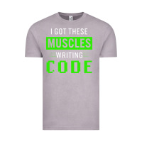 Vintage Zinc funny programmer writing code muscles meme for computer geek Vintage Tee - linhVisuals