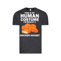 Vintage Black funny chicken nugget costume for kids fashion nugget foodie t shirt Vintage Tee - linhVisuals