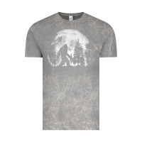Cloud Rock bigfoot in the forest hiding at night full moon trees nature t shirt Vintage Tee - linhVisuals