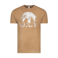 Vintage Camel bigfoot in the forest hiding at night full moon trees nature t shirt Vintage Tee - linhVisuals