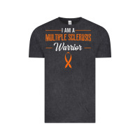 Vintage Black multiple sclerosis warrior autoimmune disease orange ribbon Vintage Tee - linhVisuals