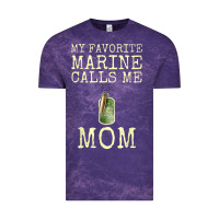 Cloud Purple my favorite marine calls me mom Vintage Tee - linhVisuals