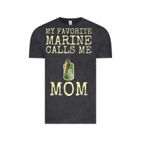 Vintage Black my favorite marine calls me mom Vintage Tee - linhVisuals