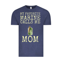 Vintage Denim my favorite marine calls me mom Vintage Tee - linhVisuals