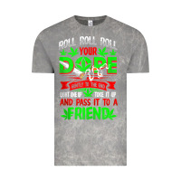 Cloud Rock funny weed pot lover roll joint friend smoking marijuana tank top Vintage Tee - linhVisuals