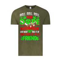 Vintage Olive funny weed pot lover roll joint friend smoking marijuana tank top Vintage Tee - linhVisuals