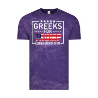 Cloud Purple greeks for trump conservative gift trump 2020 re election t shirt Vintage Tee - linhVisuals