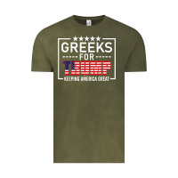 Vintage Olive greeks for trump conservative gift trump 2020 re election t shirt Vintage Tee - linhVisuals