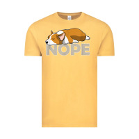 Vintage Mustard nope lazy corgi Vintage Tee - linhVisuals