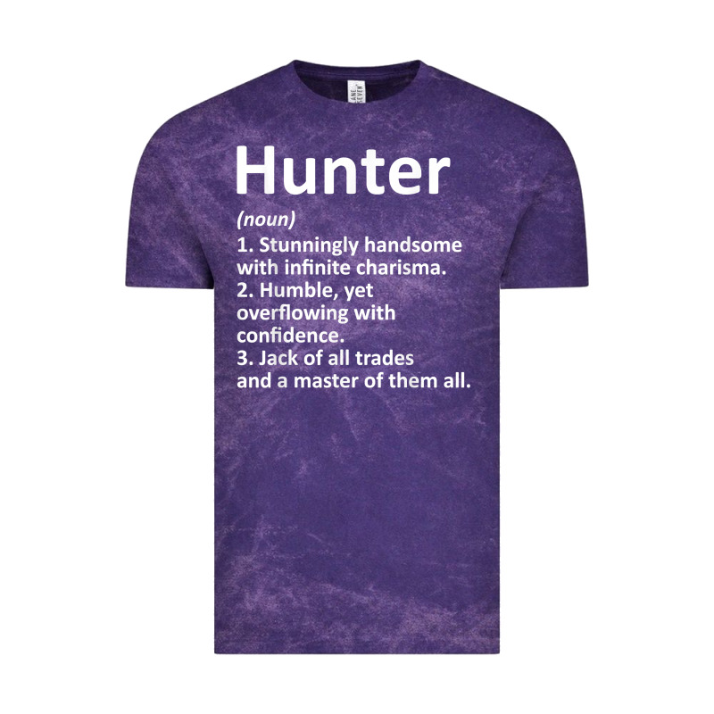 Hunter Definition Personalized Name Funny Birthday Gift Idea T Shirt Vintage Tee by linhVisuals | Teevron