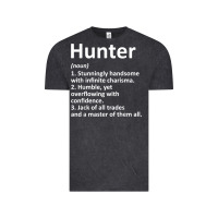 Vintage Black hunter definition personalized name funny birthday gift idea t shirt Vintage Tee - linhVisuals