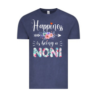 Vintage Denim happiness is being a noni ever women floral decor Vintage Tee - linhVisuals
