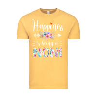 Happiness Is Being A Noni Ever Women Floral Decor Vintage Tee | Teevron