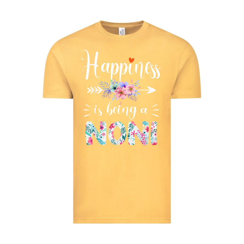 Happiness Is Being A Noni Ever Women Floral Decor Vintage Tee by linhVisuals | Teevron