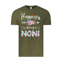 Vintage Olive happiness is being a noni ever women floral decor Vintage Tee - linhVisuals