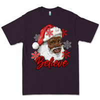 Plum african american santa believe Premium Tee - RanaPortraitStore