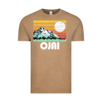 Vintage Coffee ojai california mountains & sun retro 80s graphic Vintage Tee - linhVisuals