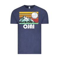 Vintage Denim ojai california mountains & sun retro 80s graphic Vintage Tee - linhVisuals