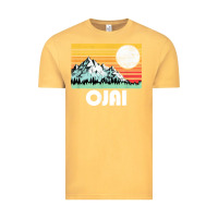 Vintage Mustard ojai california mountains & sun retro 80s graphic Vintage Tee - linhVisuals