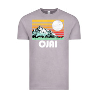 Vintage Zinc ojai california mountains & sun retro 80s graphic Vintage Tee - linhVisuals