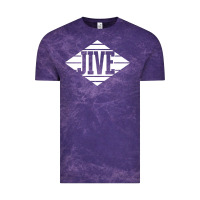 Cloud Purple jive records Vintage Tee - linhVisuals