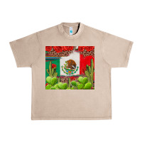 French Oak Mexican Flag Urban Heavy Tee - texasbilliewilder