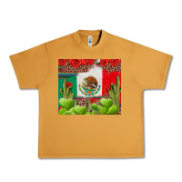 Peanut Butter Mexican Flag Urban Heavy Tee - texasbilliewilder