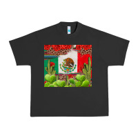 Pigment Black Mexican Flag Urban Heavy Tee - texasbilliewilder