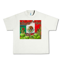 Pistachio Mexican Flag Urban Heavy Tee - texasbilliewilder