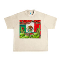Sandshell Mexican Flag Urban Heavy Tee - texasbilliewilder