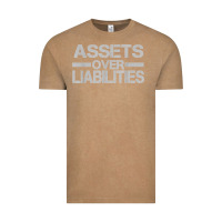 Vintage Coffee assets over liabilities mens t shirt Vintage Tee - linhVisuals