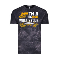 Cloud Black i'm a bus driver what is your superpower driving school bus t shirt Vintage Tee - linhVisuals