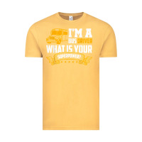 Vintage Mustard i'm a bus driver what is your superpower driving school bus t shirt Vintage Tee - linhVisuals