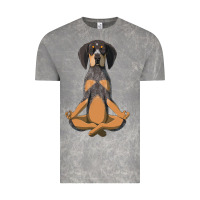 Cloud Rock yoga fitness bluetick coonhound dog 363 bodybuilding Vintage Tee - linhVisuals