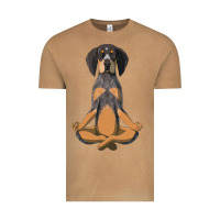 Vintage Camel yoga fitness bluetick coonhound dog 363 bodybuilding Vintage Tee - linhVisuals