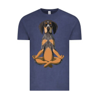 Vintage Denim yoga fitness bluetick coonhound dog 363 bodybuilding Vintage Tee - linhVisuals