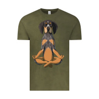 Vintage Olive yoga fitness bluetick coonhound dog 363 bodybuilding Vintage Tee - linhVisuals