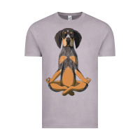 Vintage Zinc yoga fitness bluetick coonhound dog 363 bodybuilding Vintage Tee - linhVisuals
