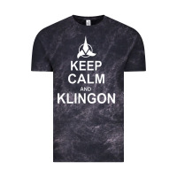 Cloud Black keep calm and klingon Vintage Tee - linhVisuals