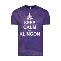 Cloud Purple keep calm and klingon Vintage Tee - linhVisuals